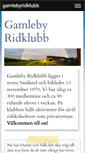 Mobile Screenshot of gamlebyridklubb.se